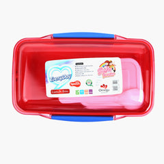 3 Partician Lunch Box - Red
