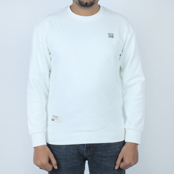 Men's Sweat Shirt - White, Men's Sweater & Sweat Shirts, Chase Value, Chase Value