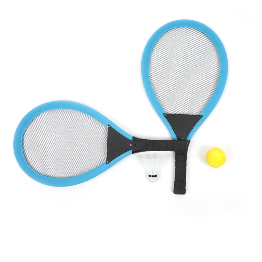 Kids Large Badminton Racket Set - Blue