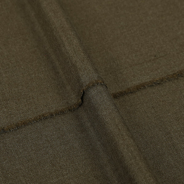 Men's Unstitched Kabul Wool Suit - Olive Green