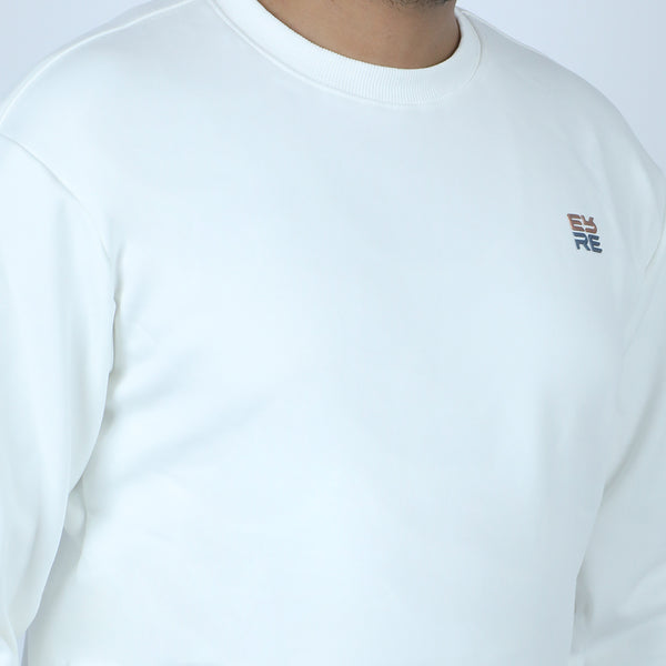 Men's Sweat Shirt - White, Men's Sweater & Sweat Shirts, Chase Value, Chase Value