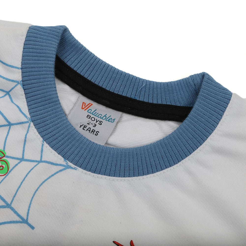 Boys Full Sleeves SweatShirt - White, Boys Hoodies & Sweat Shirts, Chase Value, Chase Value