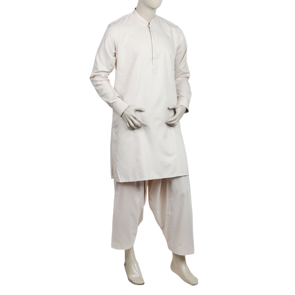 Eminent Men's Stitched Shalwar Suit - Beige