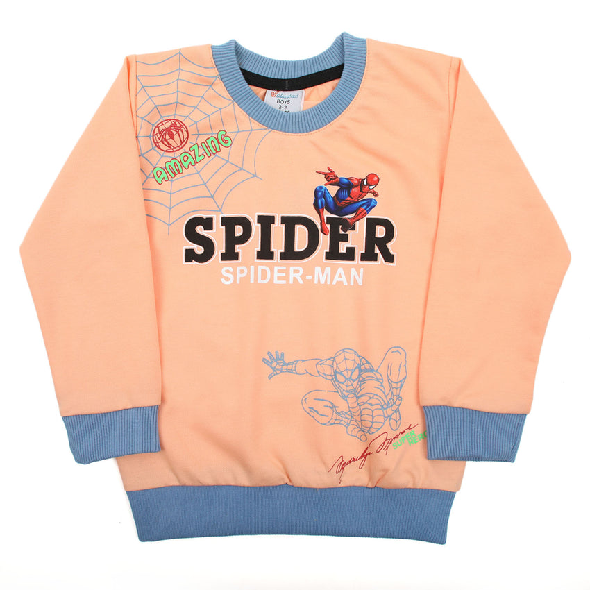 Boys Full Sleeves SweatShirt - Peach