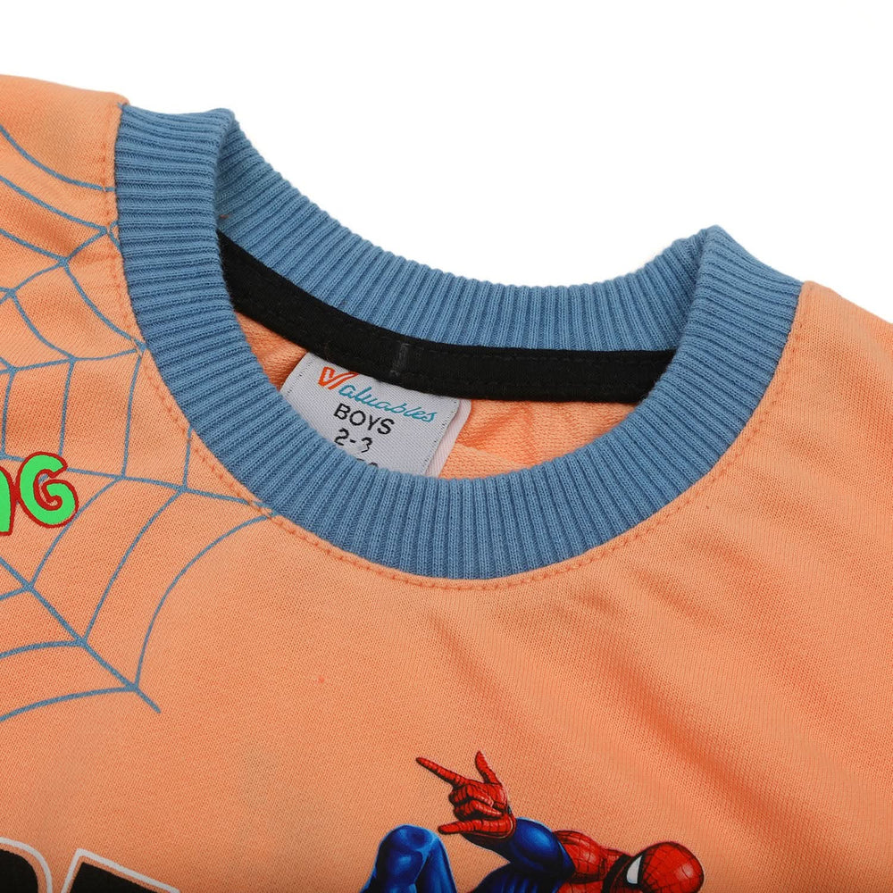 Boys Full Sleeves SweatShirt - Peach, Boys Hoodies & Sweat Shirts, Chase Value, Chase Value