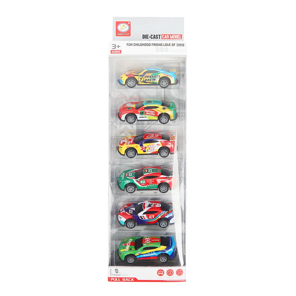 Racing Friction Metal Car, Non-Remote Control, Chase Value, Chase Value