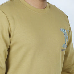 Men's Sweat Shirt - Light Brown, Men's Sweater & Sweat Shirts, Chase Value, Chase Value