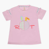 Girls Half Sleeves T-Shirt - Baby Pink, Girls T-Shirts, Chase Value, Chase Value