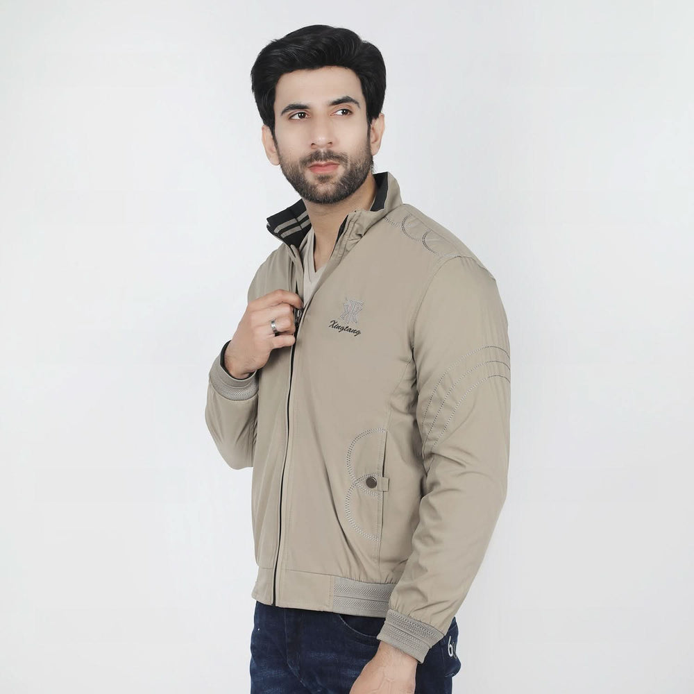 Men's Full Sleeves Jacket - Beige, Men's Jackets & Hoodies, Chase Value, Chase Value