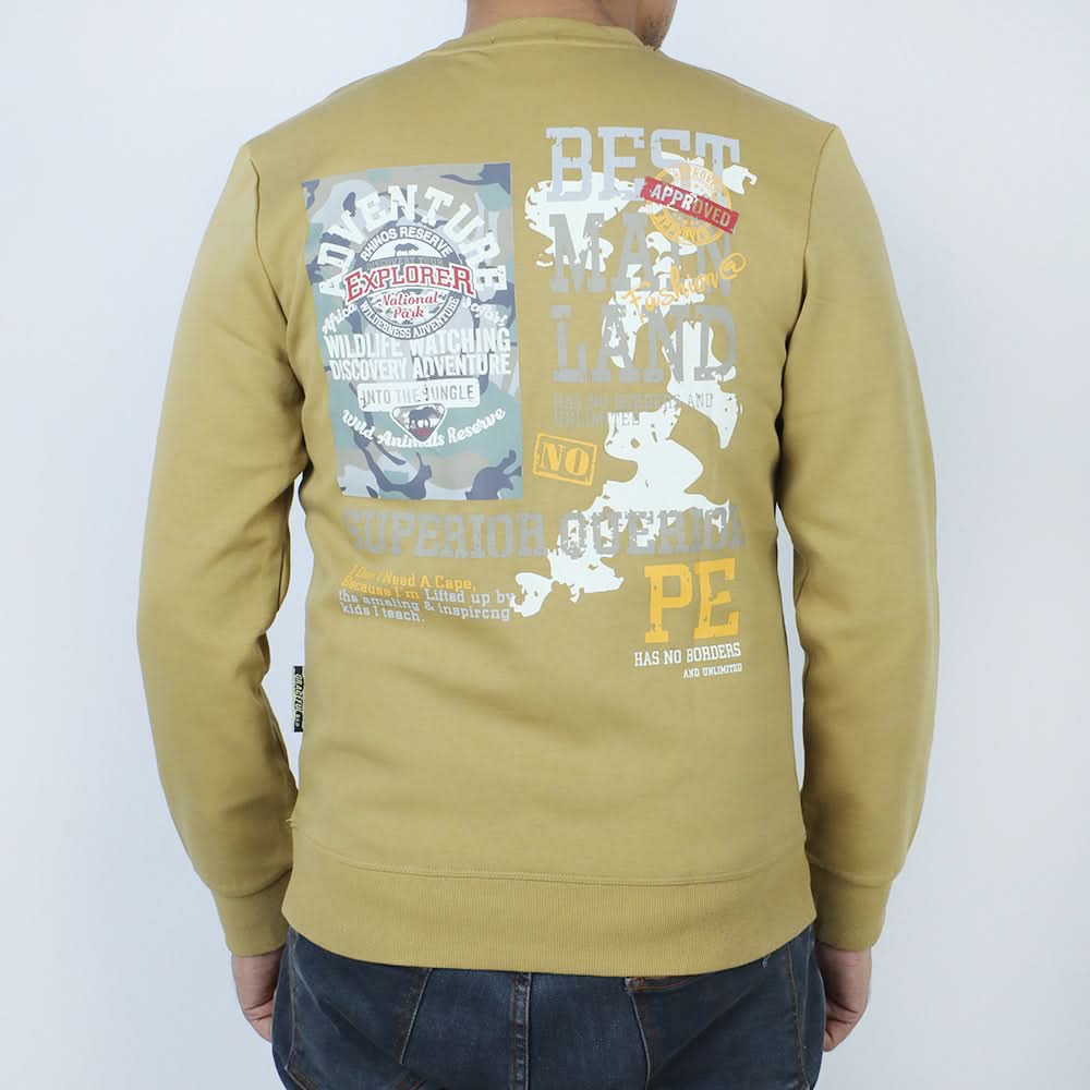 Men's Sweat Shirt - Light Brown, Men's Sweater & Sweat Shirts, Chase Value, Chase Value