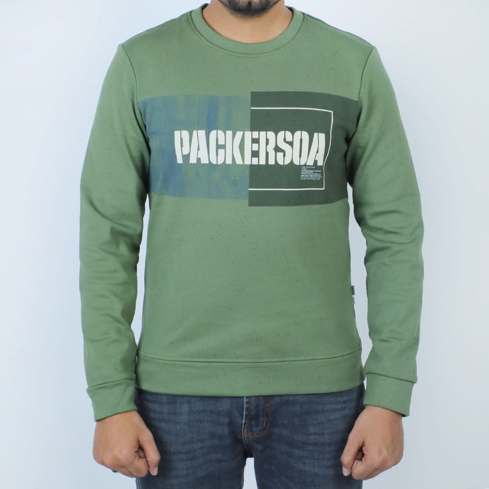 Men's Sweat Shirt - Olive Green, Men's Sweater & Sweat Shirts, Chase Value, Chase Value