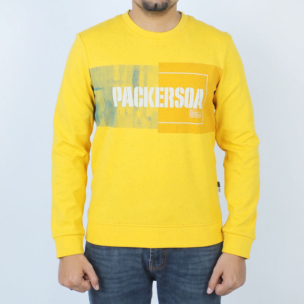 Men's Sweat Shirt - Yellow, Men's Sweater & Sweat Shirts, Chase Value, Chase Value