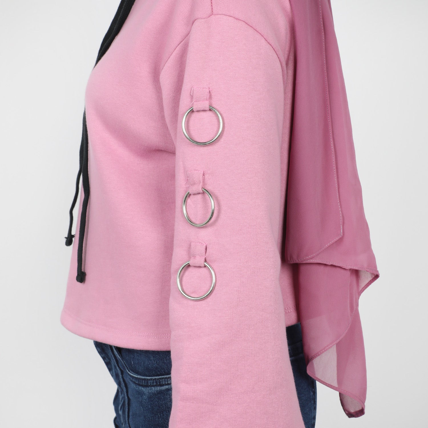 Women's Full Sleeves Hoodie Jacket - Pink, Women Sweatshirts & Hoodies, Chase Value, Chase Value