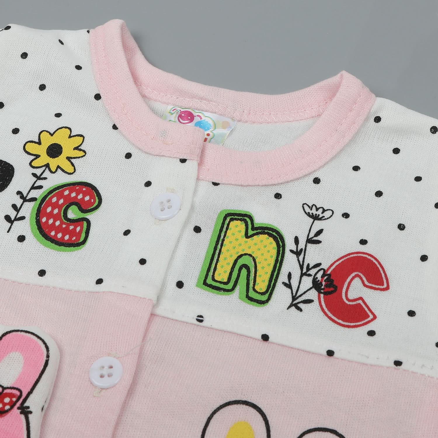 Newborn Girls Half Sleeves Suit - Pink, Newborn Girls Sets & Suits, Chase Value, Chase Value