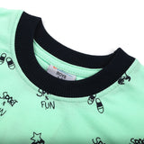 Boys Full Sleeves Pyjama Suit - Light Green, Boys Sets & Suits, Chase Value, Chase Value