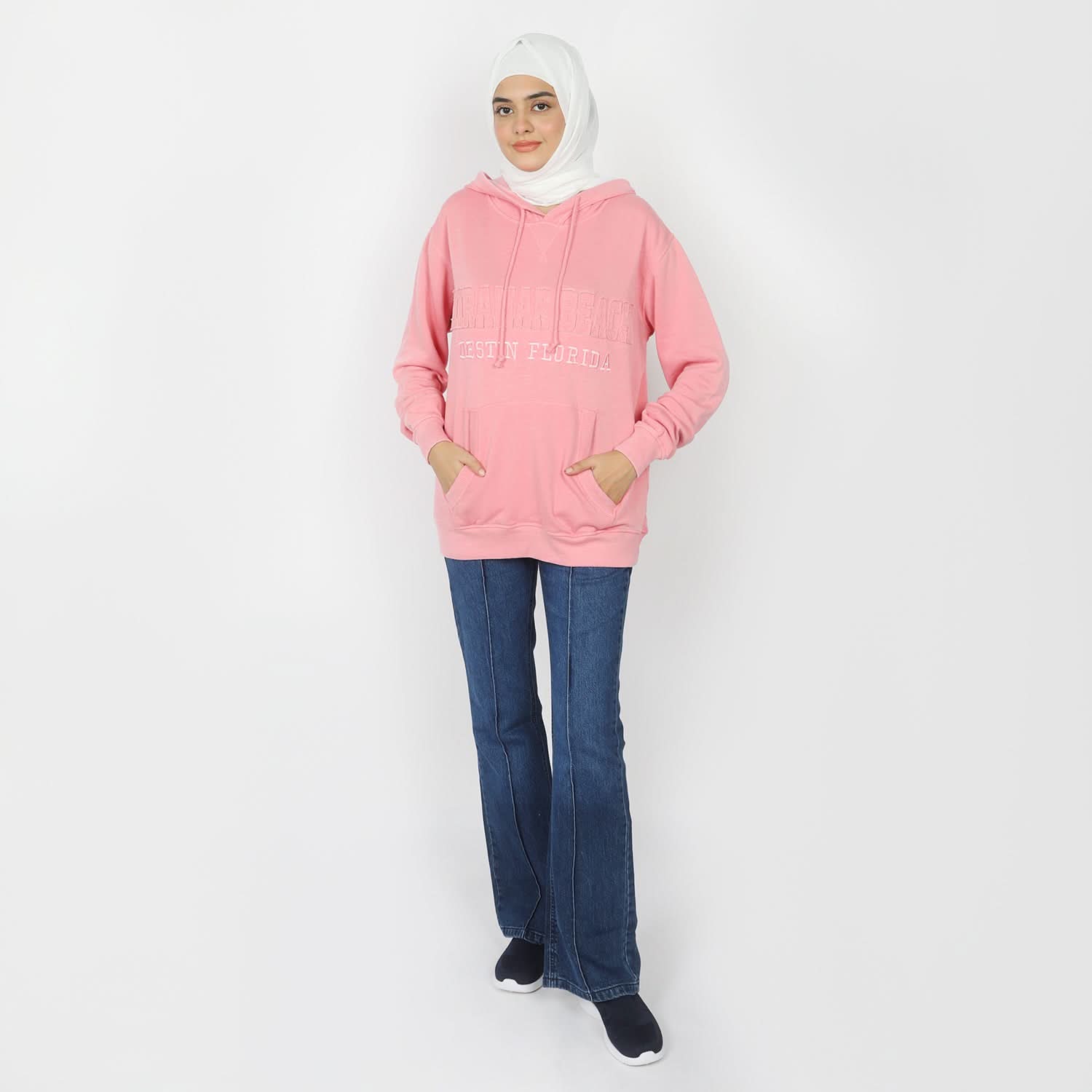 Women's Full Sleeves Hoodie Jacket - Pink, Women Sweatshirts & Hoodies, Chase Value, Chase Value