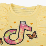 Girls Half Sleeves Suit - Yellow, Girls Suits, Chase Value, Chase Value