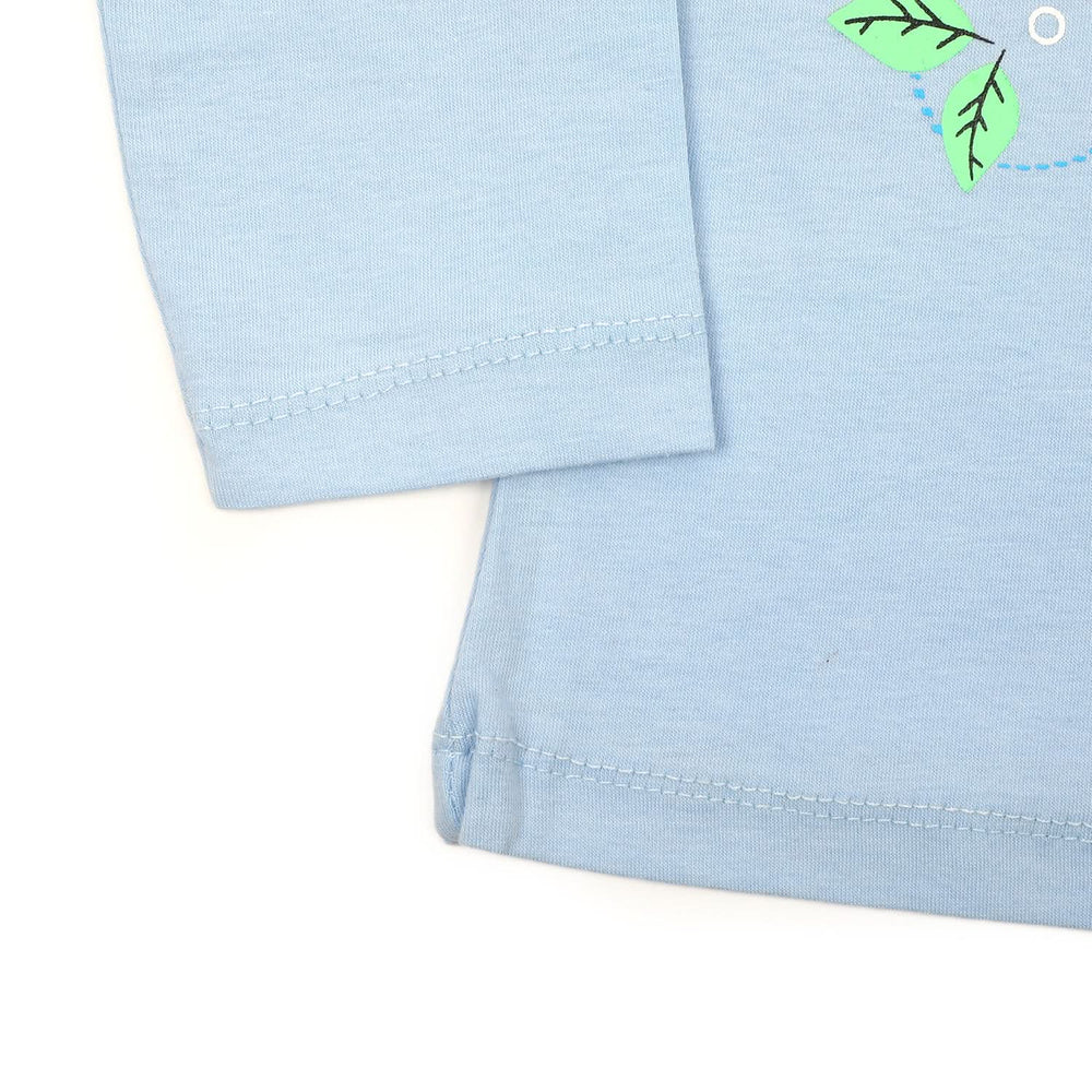 Girls Full Sleeves T-Shirt - Light Blue, Girls T-Shirts, Chase Value, Chase Value