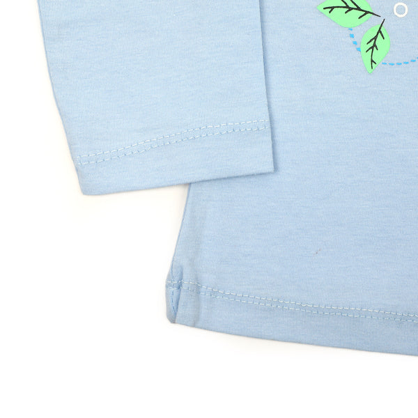 Girls Full Sleeves T-Shirt - Light Blue