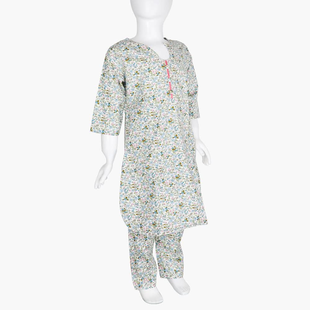 Girls Printed Shalwarsuit - Multi Color, Girls Shalwar Kameez, Chase Value, Chase Value