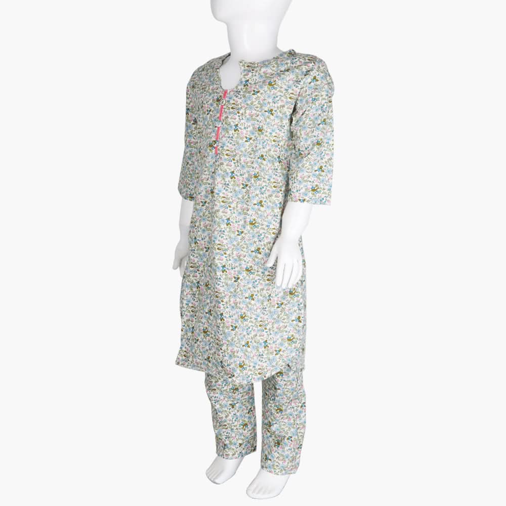 Girls Printed Shalwarsuit - Multi Color, Girls Shalwar Kameez, Chase Value, Chase Value