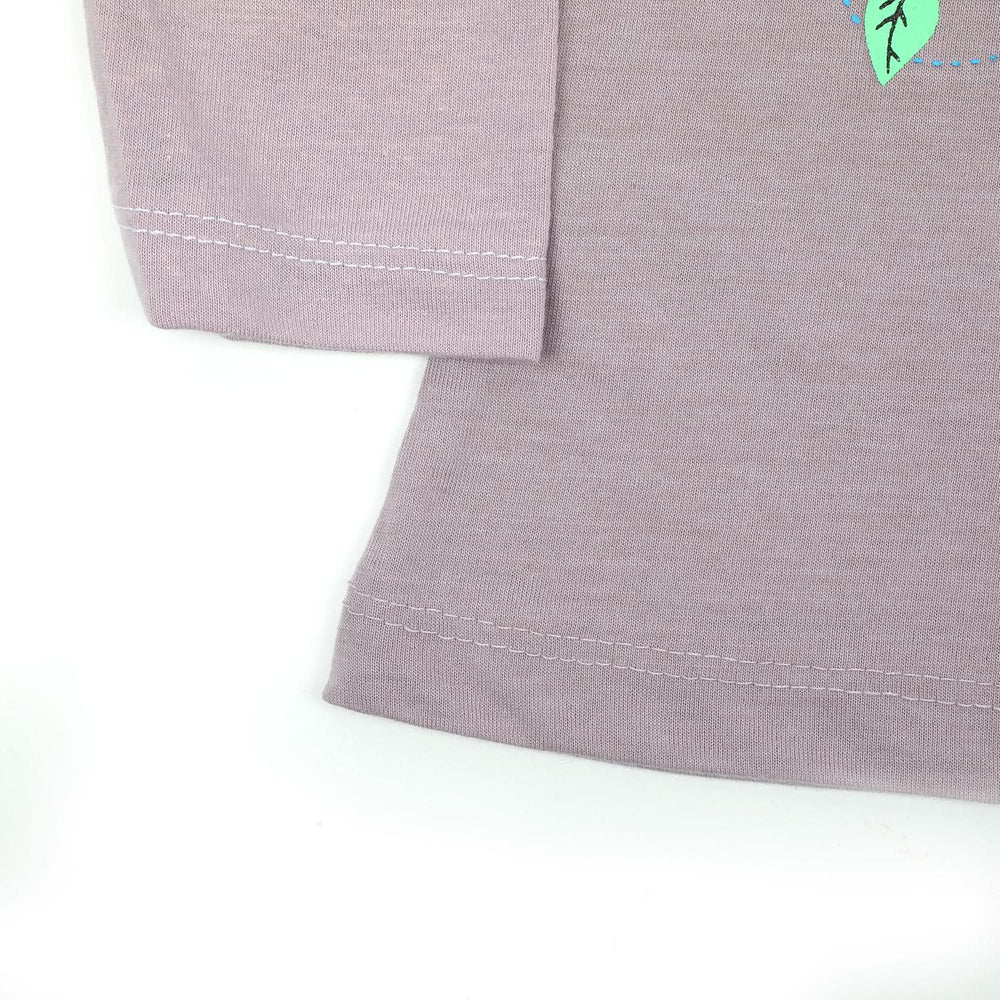 Girls Full Sleeves T-Shirt - Light Purple, Girls T-Shirts, Chase Value, Chase Value