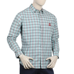 Eminent Men's Casual Check Shirt - Sea Green