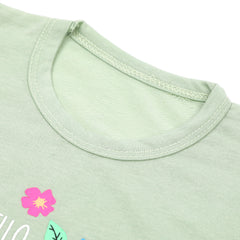 Girls Full Sleeves T-Shirt - Light Green