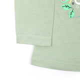 Girls Full Sleeves T-Shirt - Light Green, Girls T-Shirts, Chase Value, Chase Value