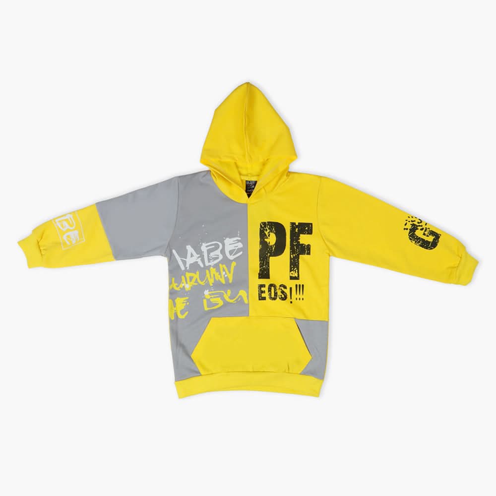 Boys Hoodie T-Shirt - Yellow, Boys Hoodies & Sweat Shirts, Chase Value, Chase Value