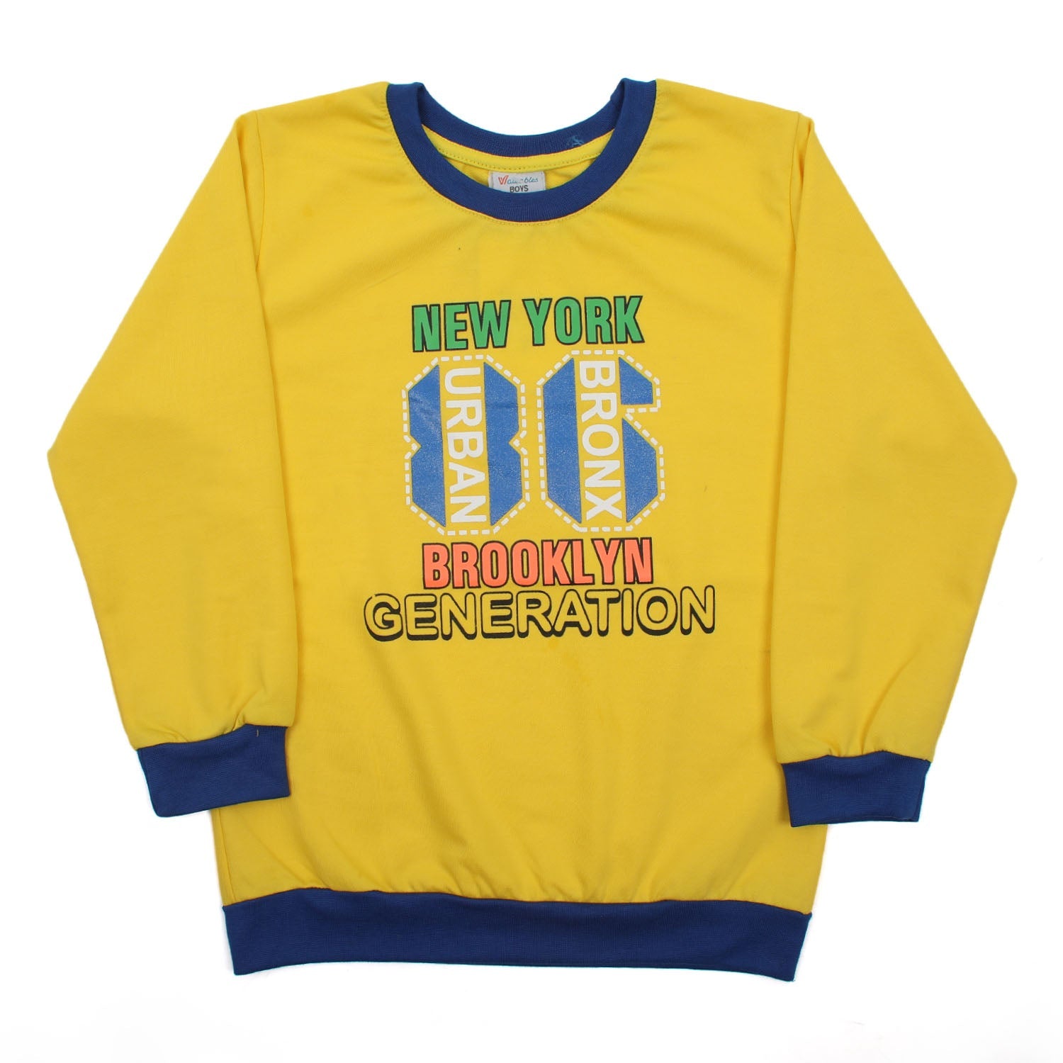 Boys Full Sleeves SweatShirt - Yellow, Boys Hoodies & Sweat Shirts, Chase Value, Chase Value