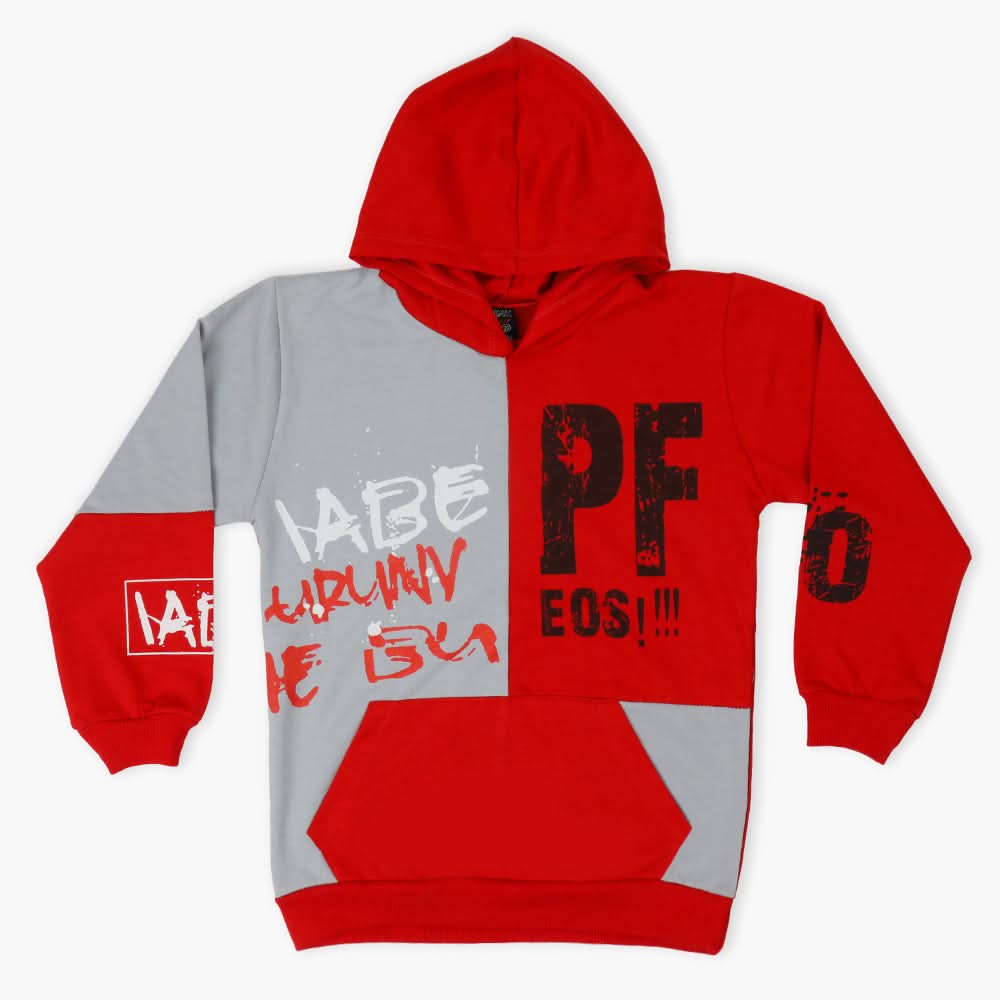 Boys Hoodie T-Shirt - Red, Boys Hoodies & Sweat Shirts, Chase Value, Chase Value
