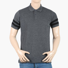 Men's Valuable Polo Half Sleeves T-Shirt - Grey, Men's T-Shirts & Polos, Chase Value, Chase Value
