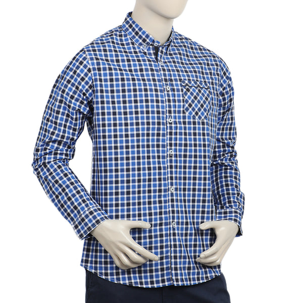 Eminent Men's Casual Check Shirt - Blue