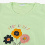 Girls Half Sleeves Suit - Green, Girls Suits, Chase Value, Chase Value