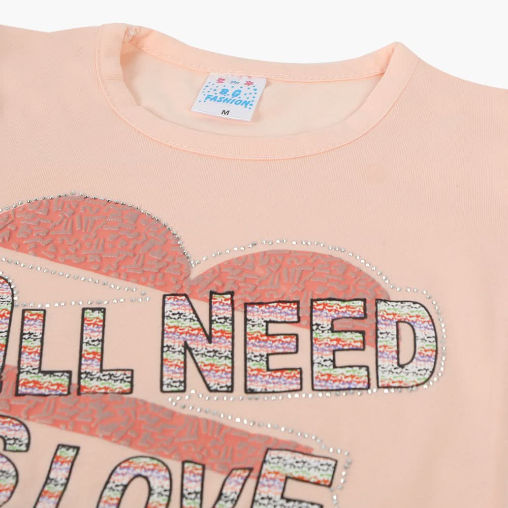 Girls Half Sleeves Suit - Light Pink, Girls Suits, Chase Value, Chase Value