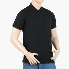 Men's Polo Half Sleeves T-Shirt - Black, Men's T-Shirts & Polos, Chase Value, Chase Value