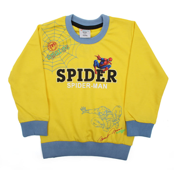 Boys Full Sleeves Sweat Shirt - Yellow