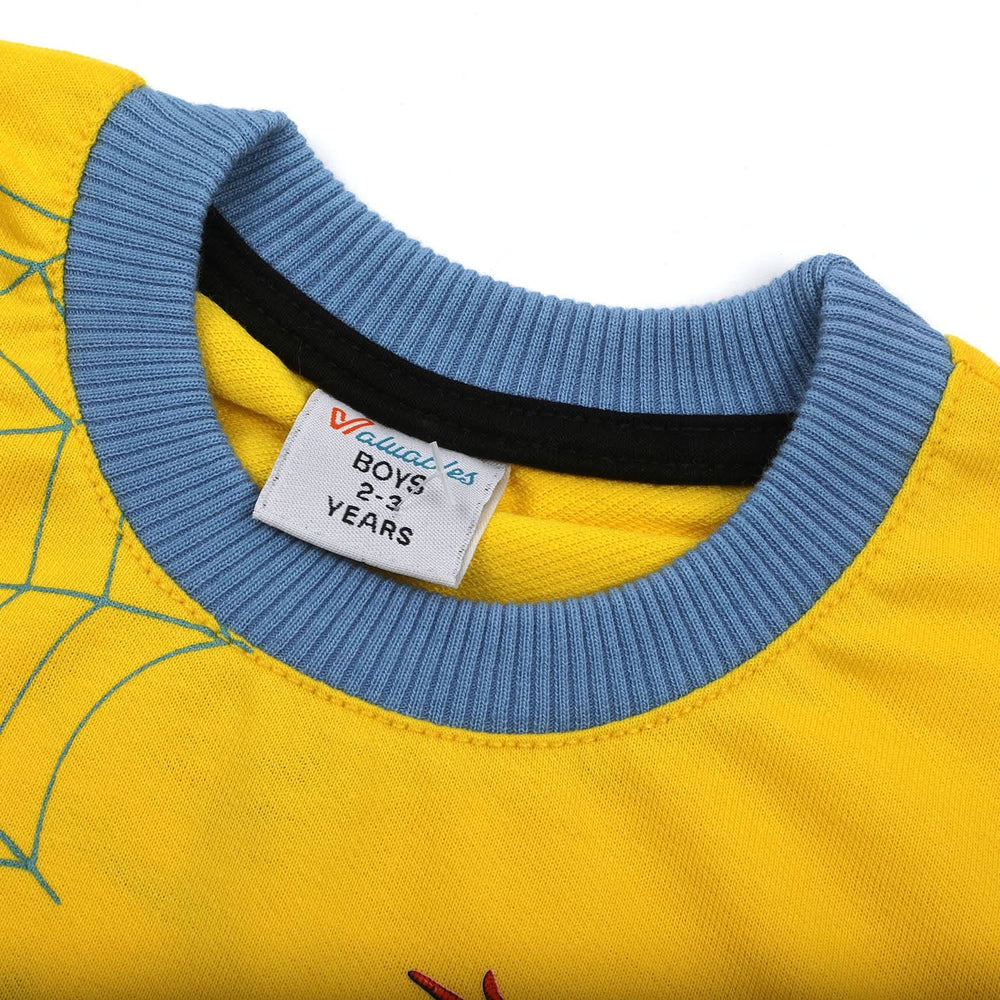Boys Full Sleeves SweatShirt - Yellow, Boys Hoodies & Sweat Shirts, Chase Value, Chase Value