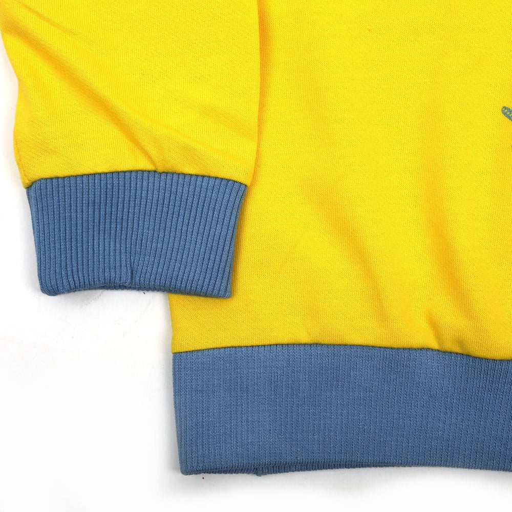 Boys Full Sleeves SweatShirt - Yellow, Boys Hoodies & Sweat Shirts, Chase Value, Chase Value