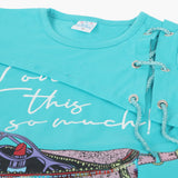 Girls Half Sleeves Suit - Ferozi, Girls Suits, Chase Value, Chase Value