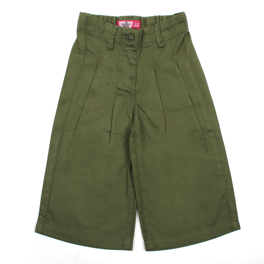 Eminent Girls Cotton Pant - Olive