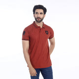 Men's Half Sleeves Polo T-Shirt - Rust, Men's T-Shirts & Polos, Chase Value, Chase Value