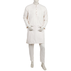 Eminent Men's Kurta Pajama Suit - Light Beige