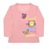 Girls Full Sleeves T-Shirt - Tea Pink, Girls T-Shirts, Chase Value, Chase Value