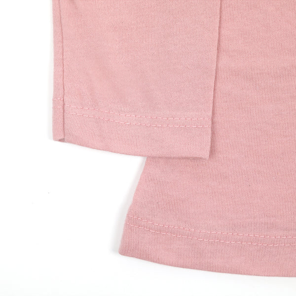 Girls Full Sleeves T-Shirt - Tea Pink