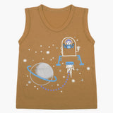 Boys Sando T-Shirt - Mustard, Boys T-Shirts, Chase Value, Chase Value