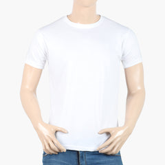 Valuable Men's Half Sleeves Round Neck T-Shirt - White, Men's T-Shirts & Polos, Chase Value, Chase Value