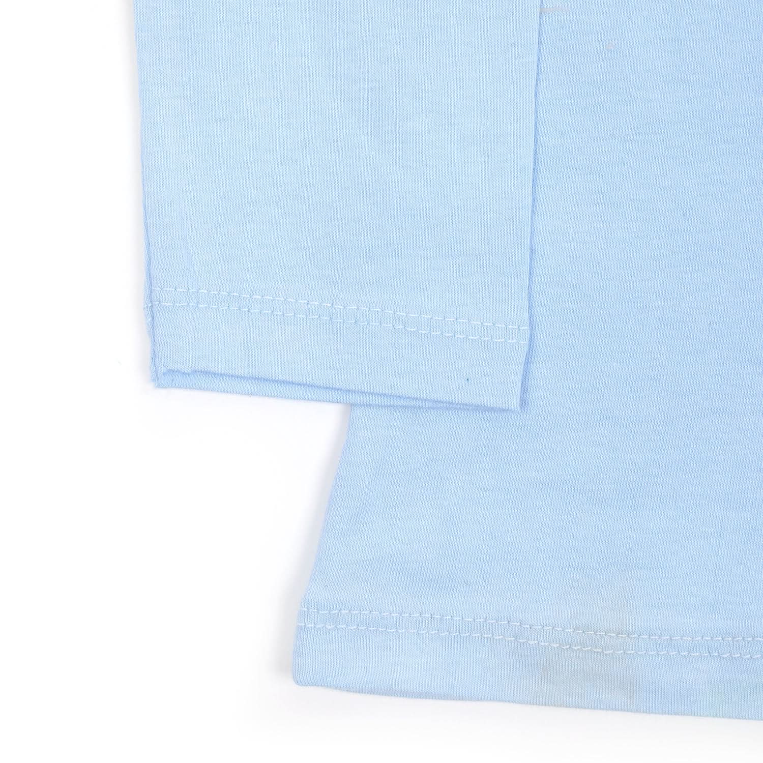 Girls Full Sleeves T-Shirt - Light Blue, Girls T-Shirts, Chase Value, Chase Value