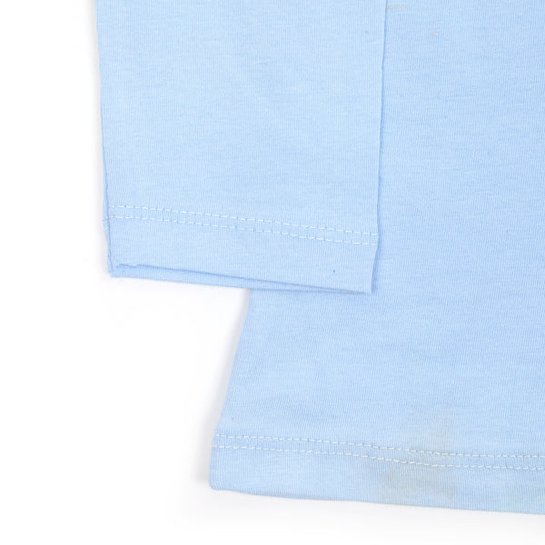 Girls Full Sleeves T-Shirt - Light Blue